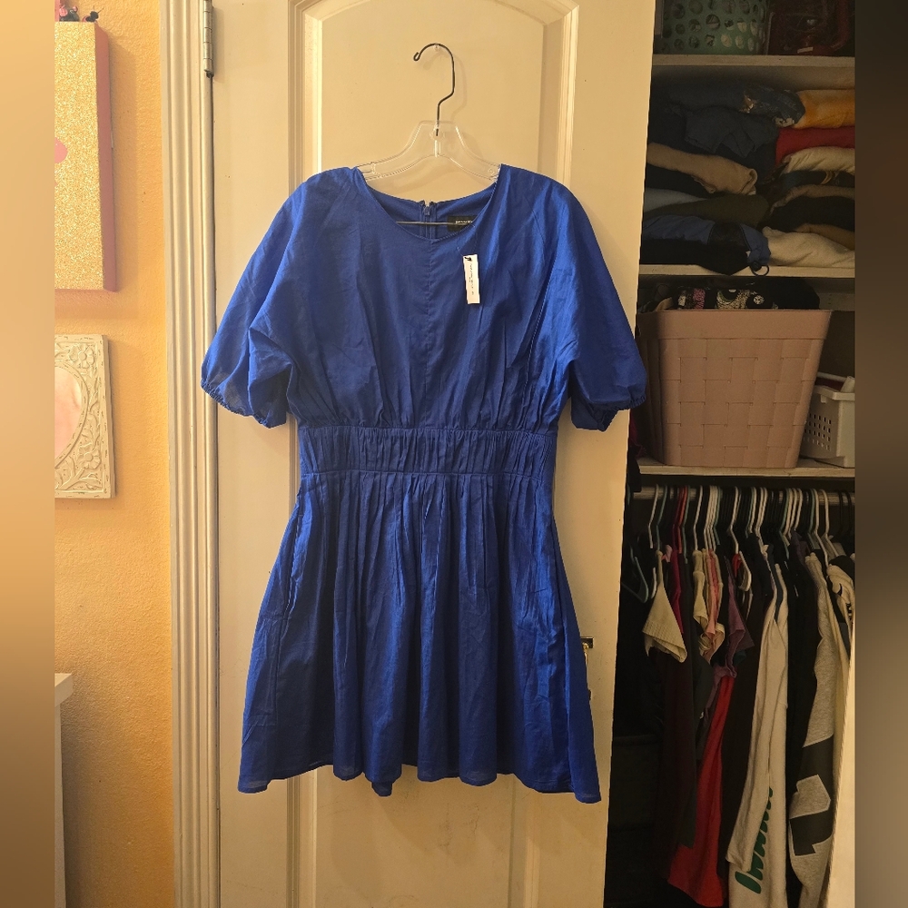 Banana Republic Mini Dress Sz Small Nwt Blue